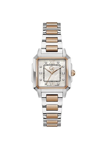 Gc GCZ72001L1 Metalik Gri Rose Gold Çelik Kadın Kol Saati