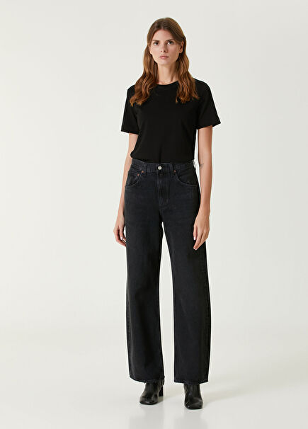 Low Curve Black Jeans