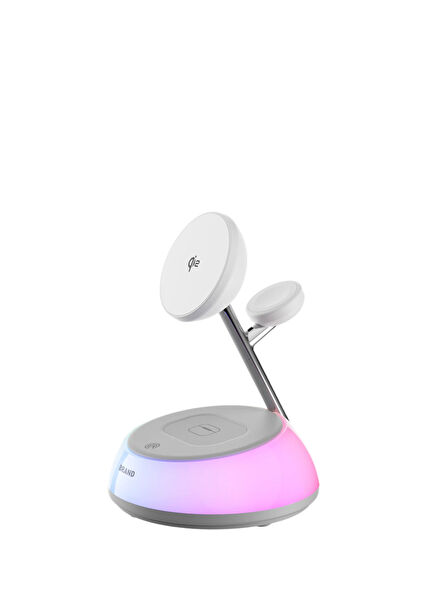 P-T8 Qi2 3 İn 1 Kablosuz Şarj İstasyonu 20W