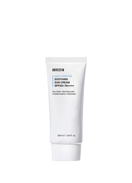 Aqua Soothing Sun Cream SPF50+ PA++++ Anti-Stress Sunscreen with 100% Physical Mineral Filter 50 ml