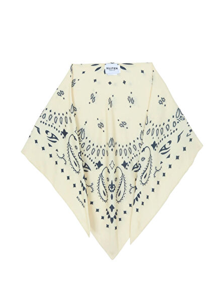 Tifa Small Yellow Triangle Women's Cashmere Scarf