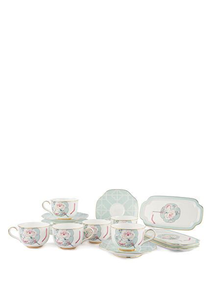 Rosita Porselen 15 Parça 6'lı Kahve Fincanı Seti