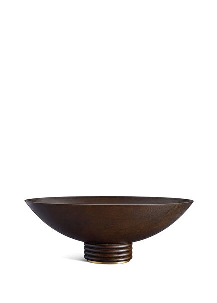 Alhambra Brown Ceramic Oval Bowl