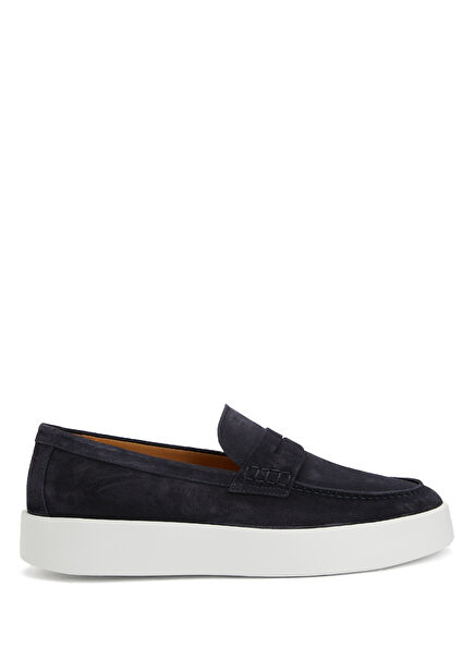 Lacivert Erkek Süet Loafer
