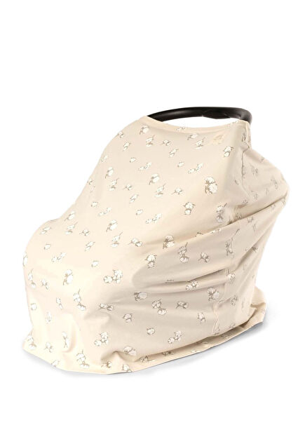 Coton Patterned Organic Cotton Bag Breastfeeding and Stroller Cover