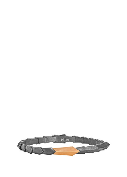 Guard of Men 18K Rose Gold Silver Bracelet