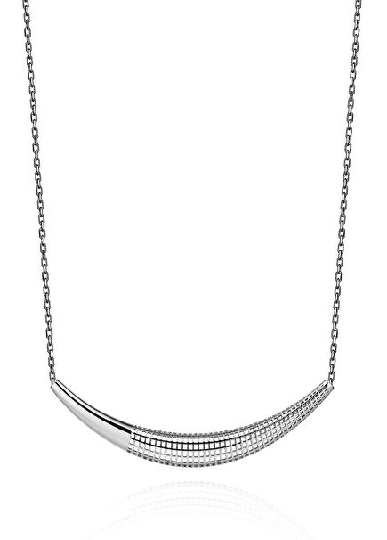 Regal Rhodium Plated 925 Sterling Silver Women's Necklace