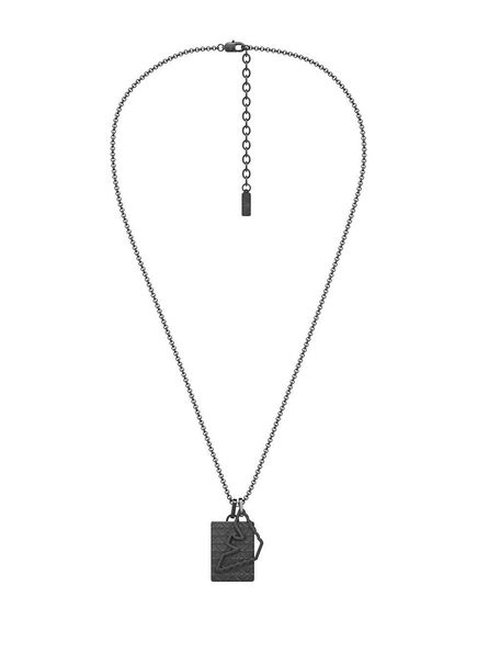 AJEGS3384-001 Black Steel Men's Necklace