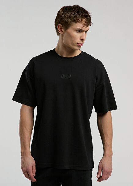 Ever Relaxed Siyah Oversize Kısa Kollu Erkek Spor T-shirt
