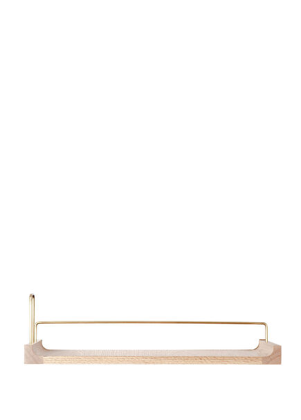 Raw Gold Tumbled Detailed Oak Wood Medium Size Flying Rack