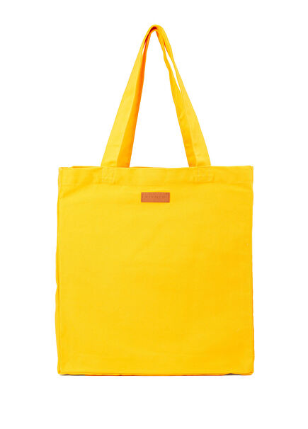 Sarı Kadın Bez Çanta