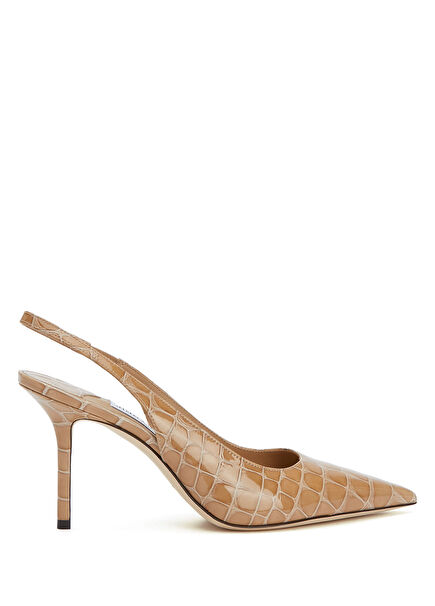 Sambuco Crocodile Textured Leather High Heels