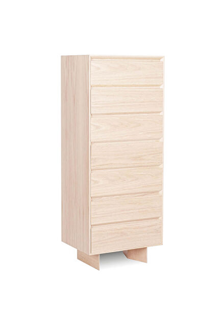 Beam Series Solid Oak Long Drawer Chest of Drawers