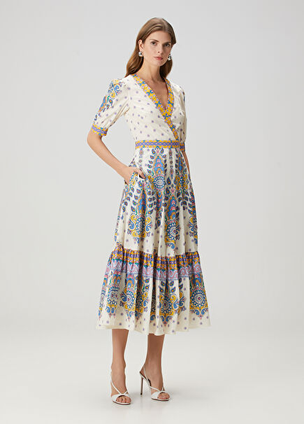 Mixed Patterned Maxi Dress