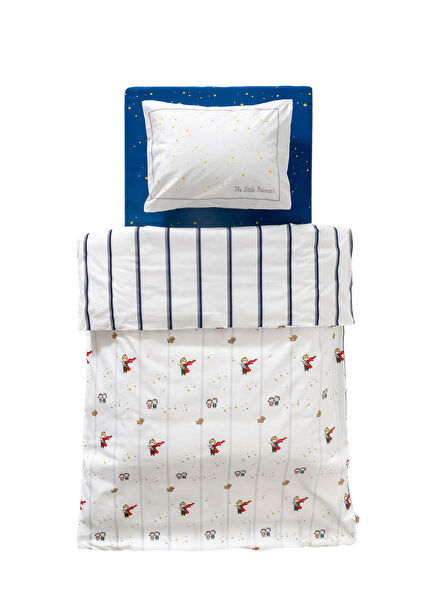 Little Prince Patterned 100% Cotton Baby Kids Duvet Cover Set 100 x 150 cm