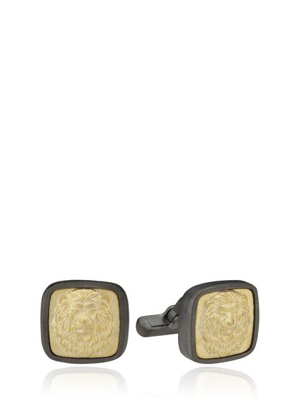 Leo Square 925 Sterling Silver Men's Cufflinks