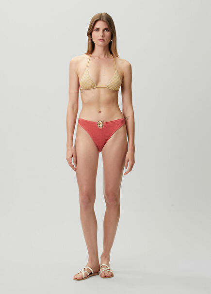 Wahine Mercan Gold Aksesuarlı Bikini Altı
