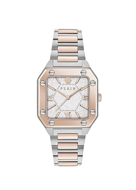 PWZGA0326 Plein Edge Metalik Gri Rose Gold Kadın Kol Saati