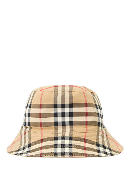 Gabardine Double Sided Beige Kids Bucket Hat