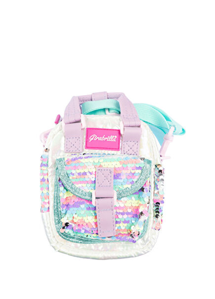 Puffer Turkuaz Mor Kız Çocuk Omuz Çantası