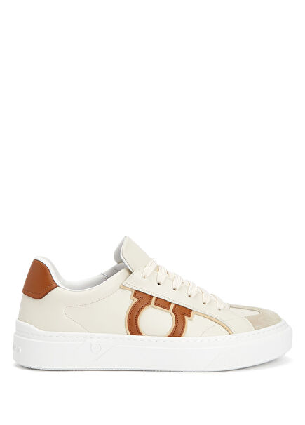 Hollywood Beige Men's Leather Sneakers
