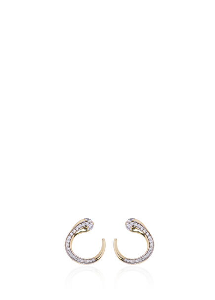 Diamond Serpentine 14K Gold Women's Earrings