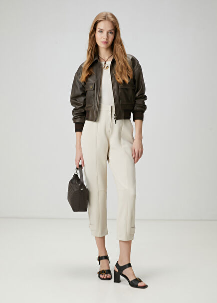 Trousers With Off-White Epaulettes