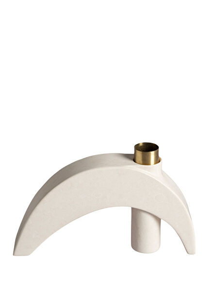 Origin Bej Mermer Vazo