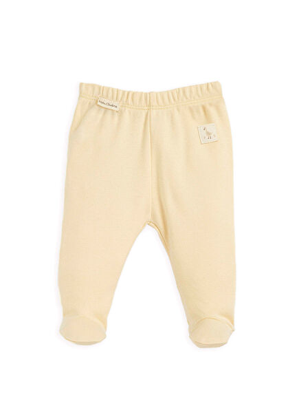 Goose Sarı Yenidoğan Patikli Pantolon 