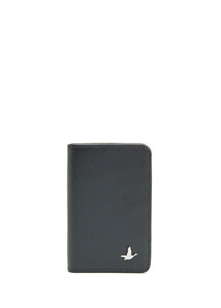 Navy Blue Men's Napa Leather Wallet