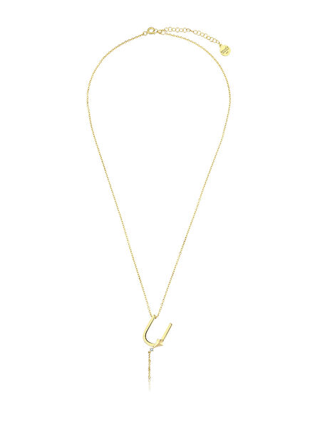 Deniz U Harfi Gold 14 Ayar Altın Kadın Kolye