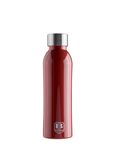 Twin Stainless Steel Red Thermos 500 ml