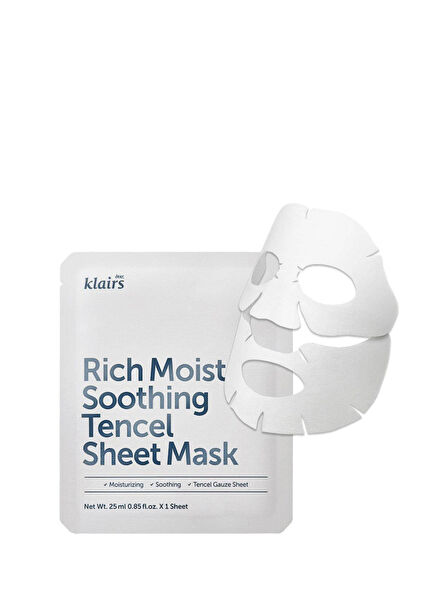 Rich Moist Soothing Tencel Sheet Mask Ultra Moisturizing Mask 25ml