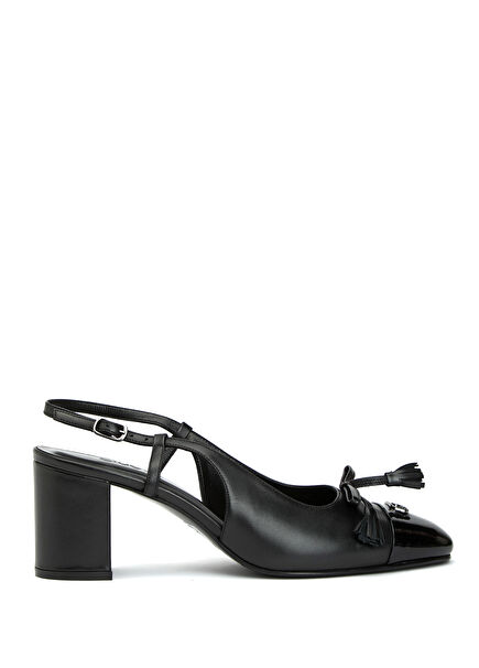 Black Straw Ballet Flats