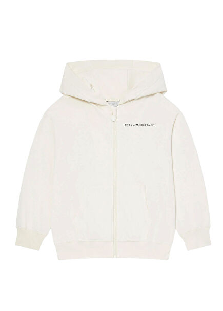 Cream Hooded Boys' Cardigan