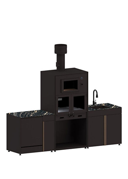 3104 Pure 3 Module Garden Kitchen 285 cm