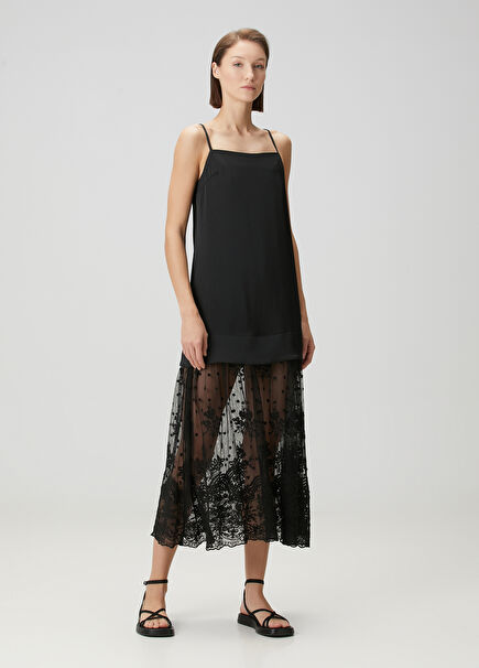 Noa Black Midi Dress