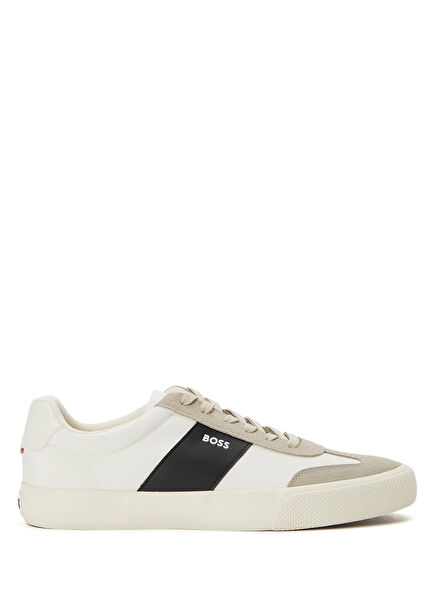 Aiden Light Beige Men's Leather Sneakers
