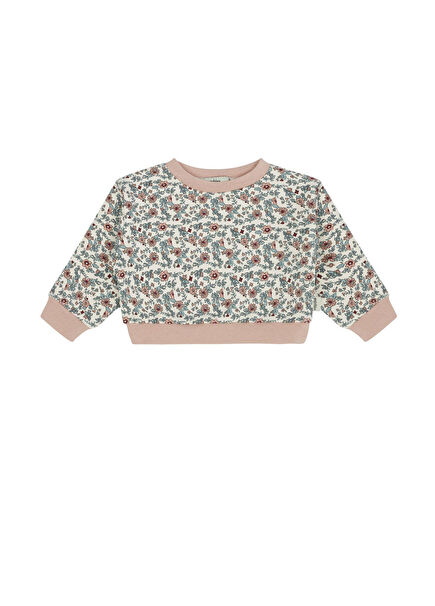 Winter Flowers Baby Girl Sweatshirt