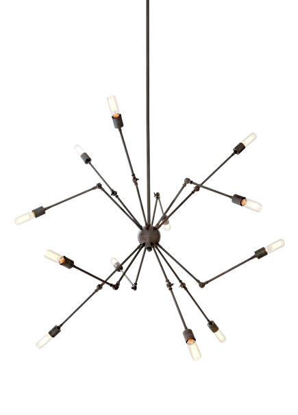 Spider Ceiling Pirinç 12 Kollu Avize