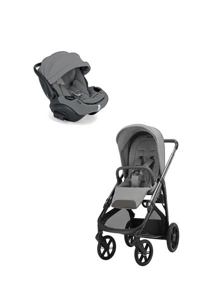 Aptica Glam Crystal Grey Bebek Arabası ve Yatabilen Darwin Recline Evo Ana Kucağı  