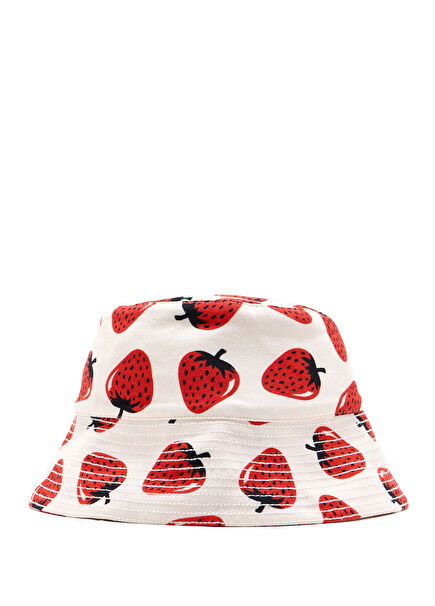 Multicolor Printed Baby Girl Bucket Hat