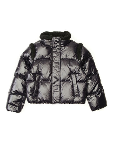 Siyah Kız Çocuk Mont