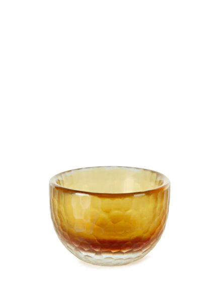 Tosua Clear Gold Glass Decorative Bowl