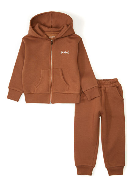 Brown Raison Children's Tracksuit Set