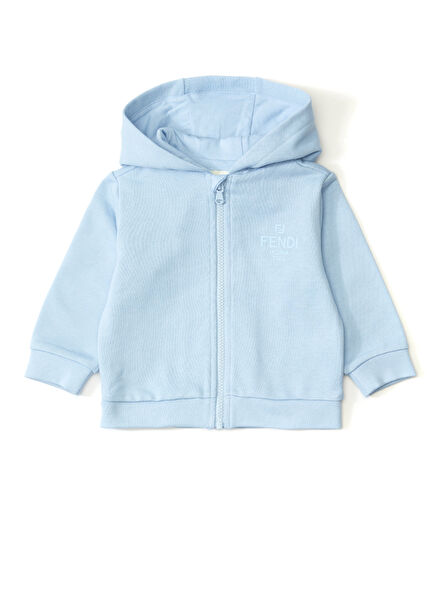 Light Blue Hooded Unisex Baby Sweatshirt