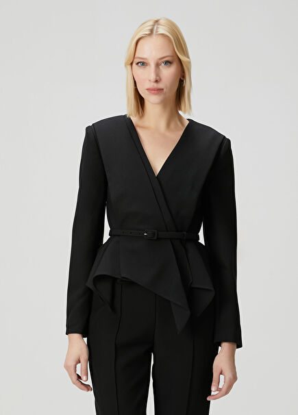 Black Asymmetrical Jacket