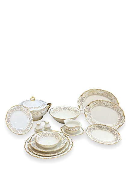 Porselen 77 Parça 12 Kişilik Yemek Takımı