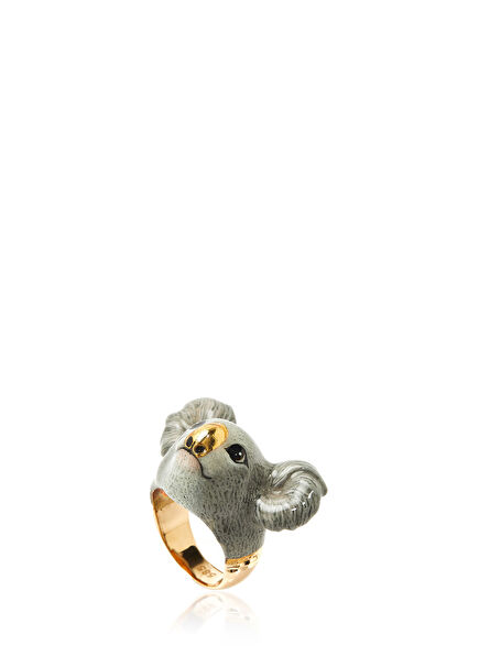Koala Shaped Women's Gold Ring