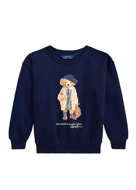 Navy Blue Girls Sweatshirt